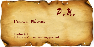 Pelcz Mózes névjegykártya